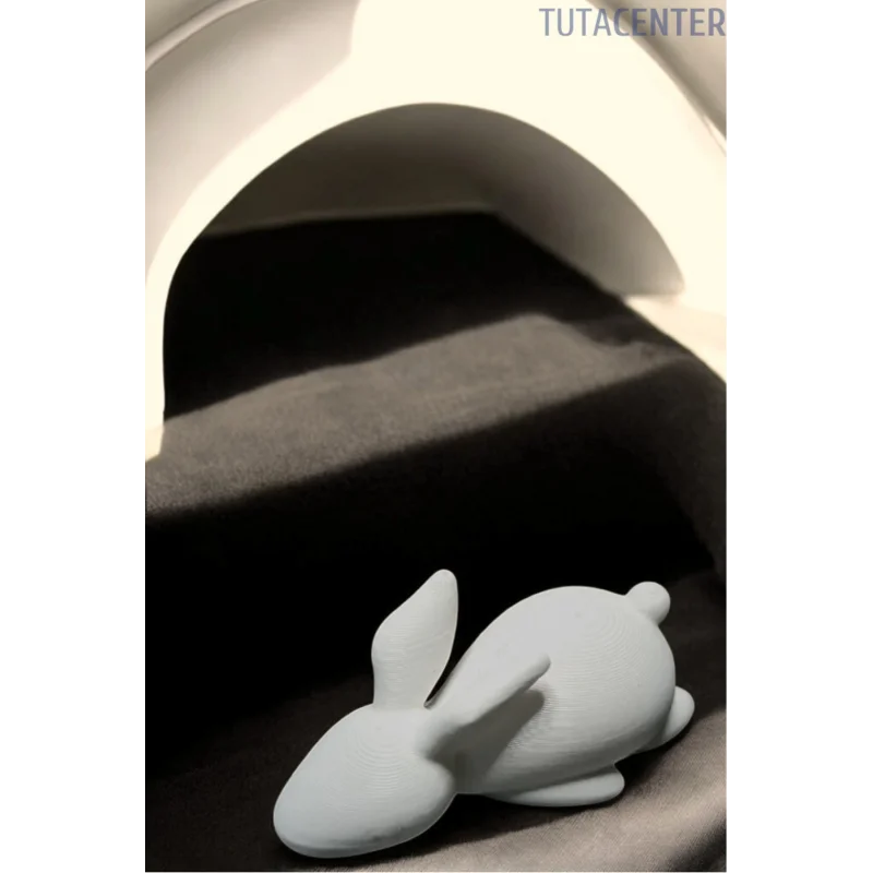 Tembel Tavşan Figürlü Biblo - Baygın Tavşan Dekoratif Biblo