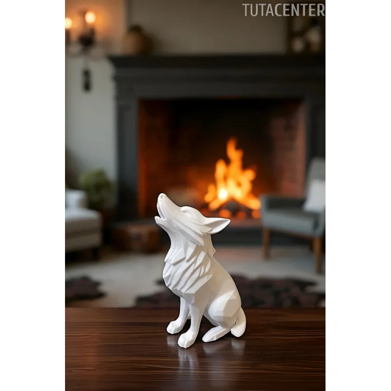 KURT BİBLO DEKORATİF KURT TASARIMLI AKSESUAR 10cm