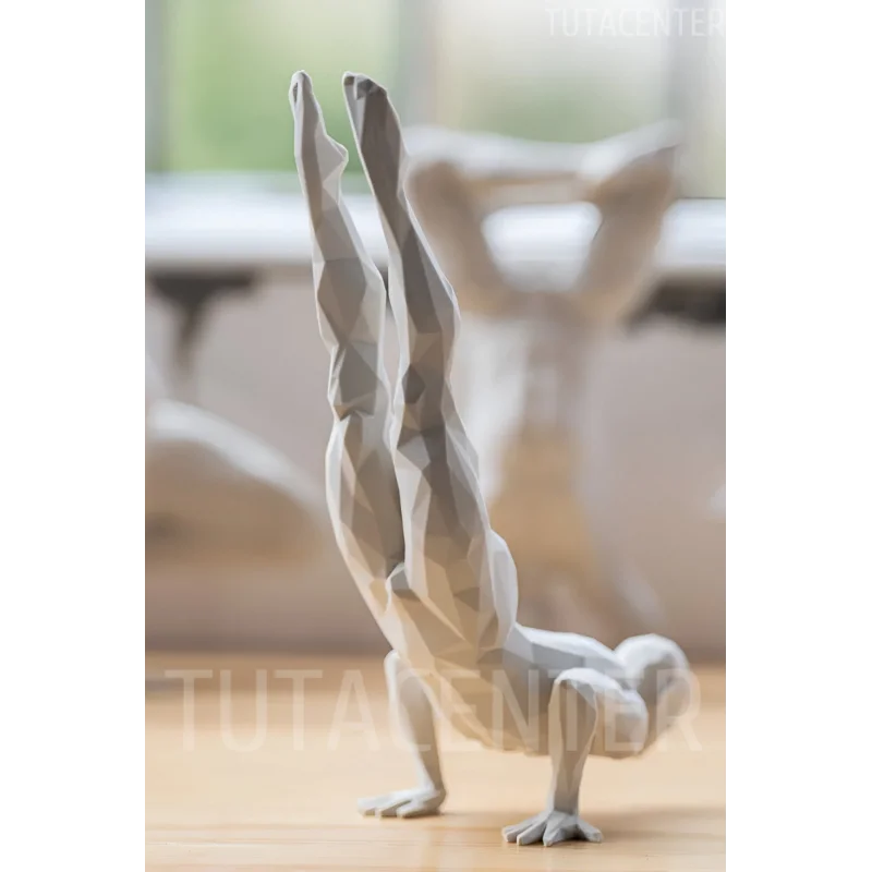 Amuda Kalkan İskandinav Tarzı Biblo Heykel Figür Yoga Yapan Adam Dekor Dekorasyon