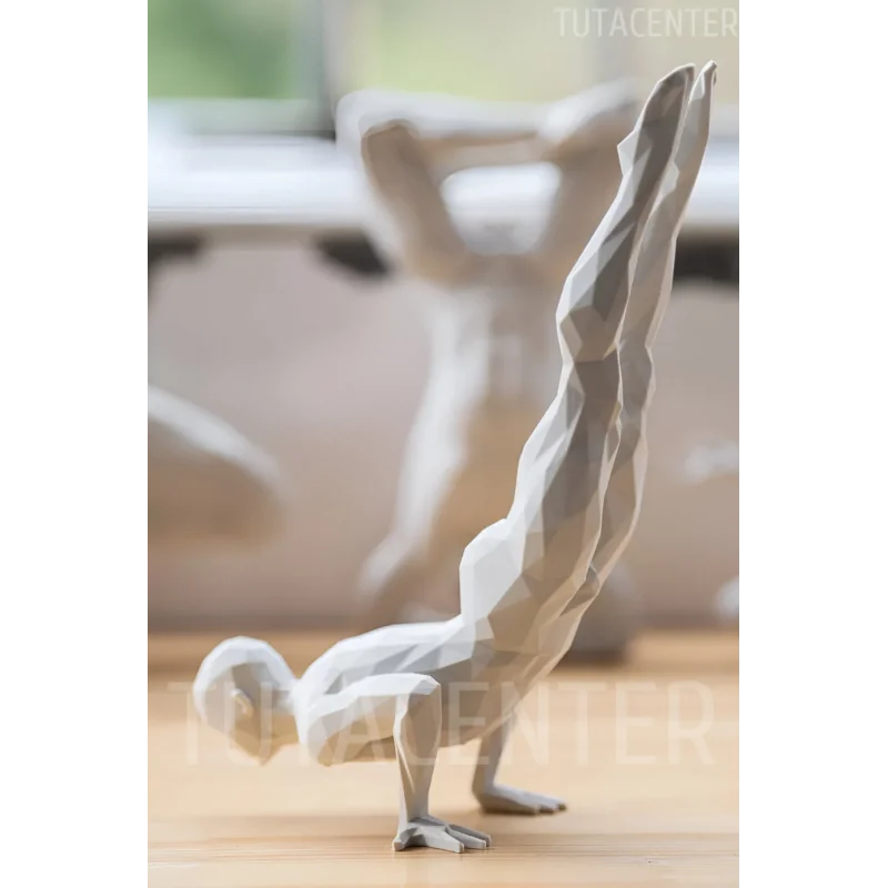 Amuda Kalkan İskandinav Tarzı Biblo Heykel Figür Yoga Yapan Adam Dekor Dekorasyon