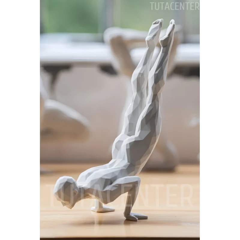 Amuda Kalkan İskandinav Tarzı Biblo Heykel Figür Yoga Yapan Adam Dekor Dekorasyon