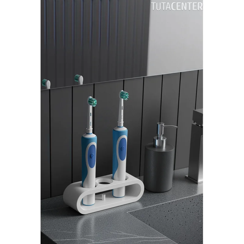 Şarjlı Diş Fırçası Tutucu Stand 3 Bölmeli
