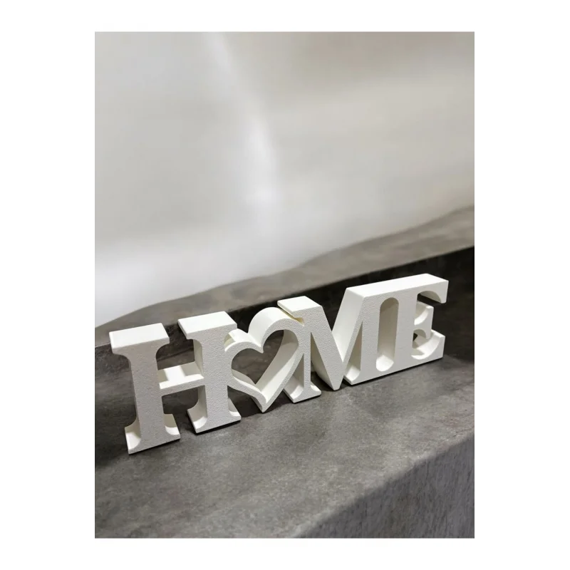 Home Yazılı Dekoratif Biblo ve Masaüstü Dekor - Siyah 22 cm x 6 cm (Büyük Boy)