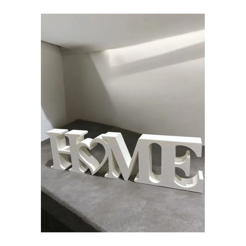 Home Yazılı Dekoratif Biblo ve Masaüstü Dekor - Siyah 22 cm x 6 cm (Büyük Boy)