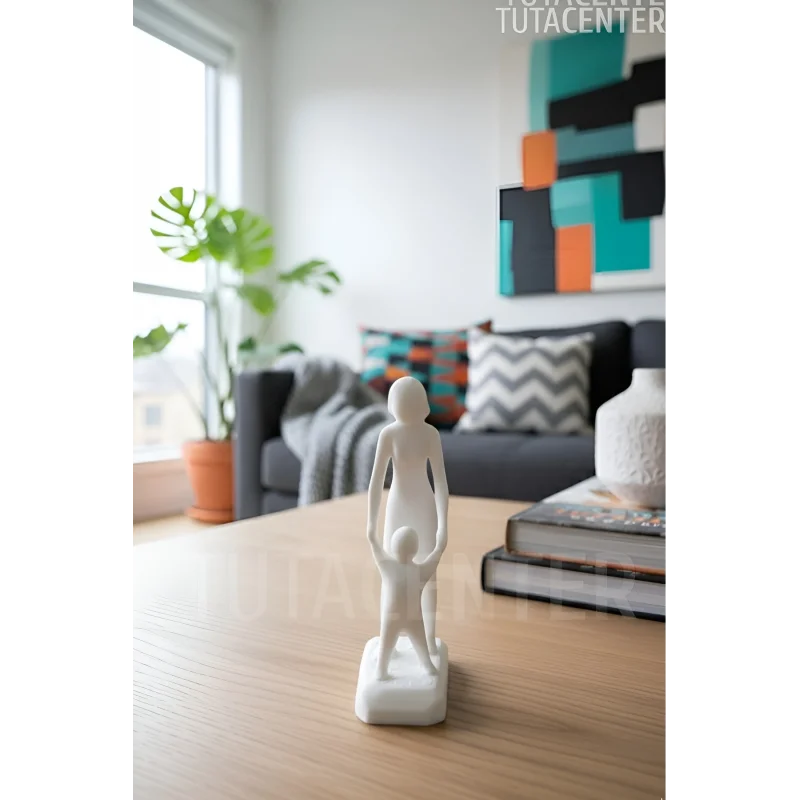 Sade Anne Ve Çocuk Biblosu ( Anneler Günü Ve Yeni Doğan Hediyesi ) Dekoratif Anne Ve Bebek Figürü