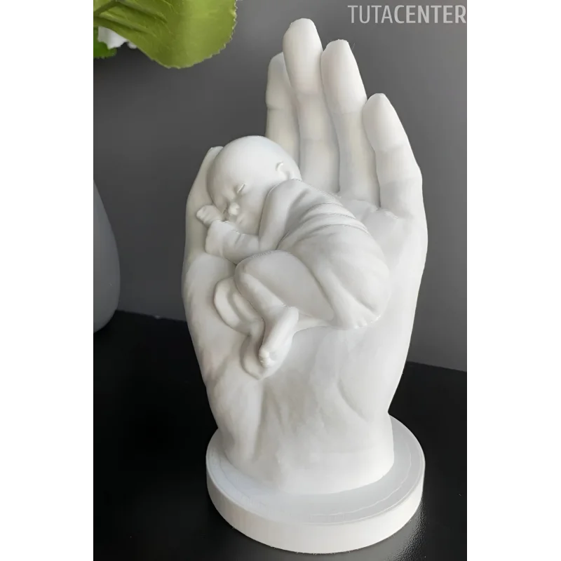 Bir Avuç Mutluluk - Anne Eli İçerisinde Bebek Biblosu. Doğum Hediyesi Anne Bebek Yeni Doğan Hediyesi