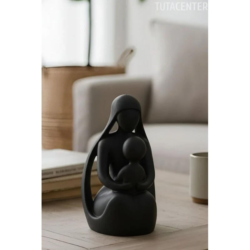 Dekoratif Anne Ve Çocuk Figür Anneler Günü Hediyeli Dekoratif Biblo( Anneler Günü Hediyesi )