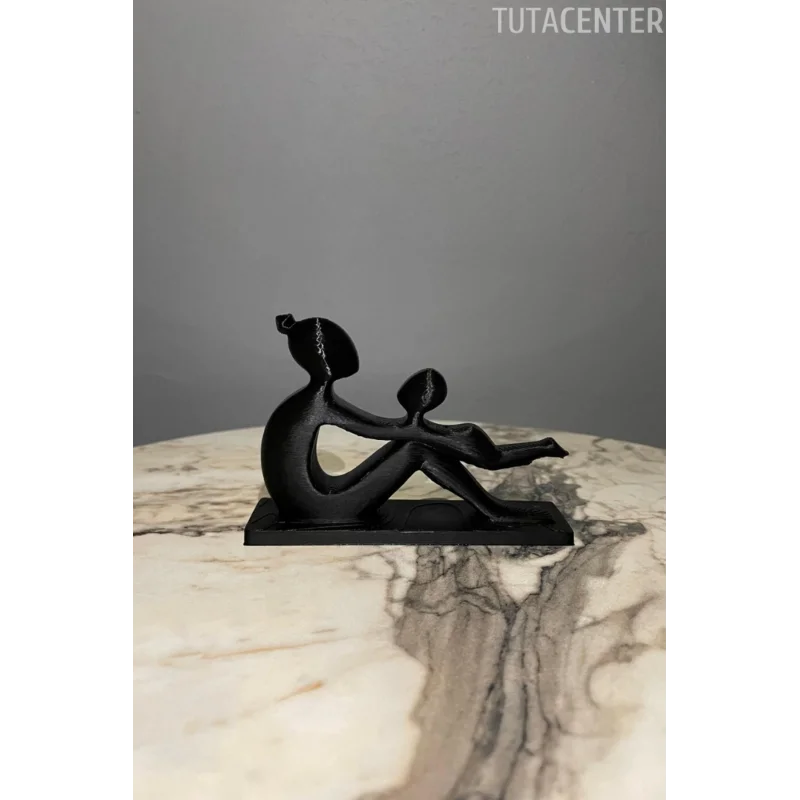 Anne Ve Çocuk Sevgi Dolu Dekoratif Biblo Çocuk Sallayan Anne Figür( Anneler Günü Hediyesi )