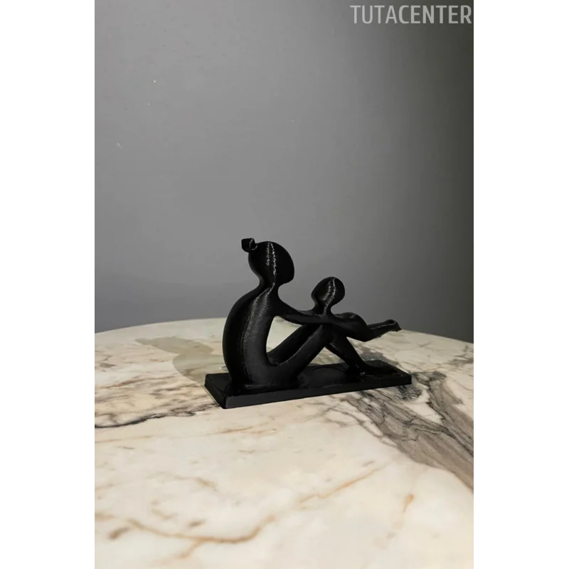 Anne Ve Çocuk Sevgi Dolu Dekoratif Biblo Çocuk Sallayan Anne Figür( Anneler Günü Hediyesi )