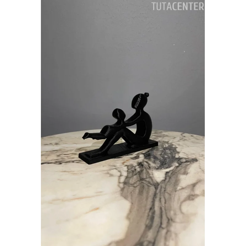 Anne Ve Çocuk Sevgi Dolu Dekoratif Biblo Çocuk Sallayan Anne Figür( Anneler Günü Hediyesi )