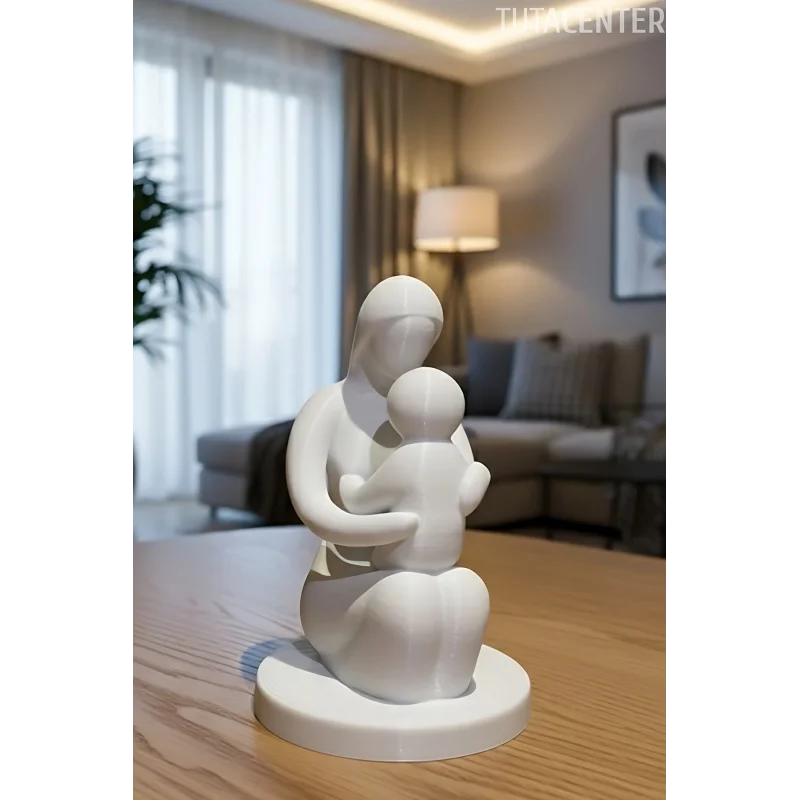 Bebeğini Tutan Anne Ilk Kucaklaşma Dekoratif Biblo Anne Ve Bebek Biblo( Anneler Günü Hediyesi )