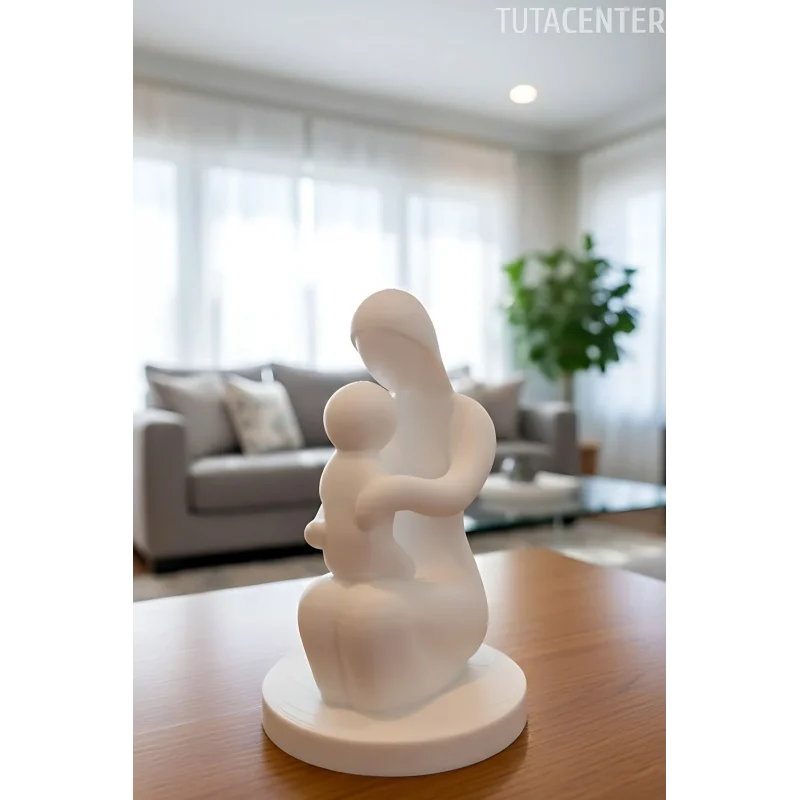 Bebeğini Tutan Anne Ilk Kucaklaşma Dekoratif Biblo Anne Ve Bebek Biblo( Anneler Günü Hediyesi )