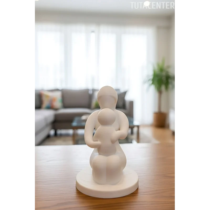 Bebeğini Tutan Anne Ilk Kucaklaşma Dekoratif Biblo Anne Ve Bebek Biblo( Anneler Günü Hediyesi )