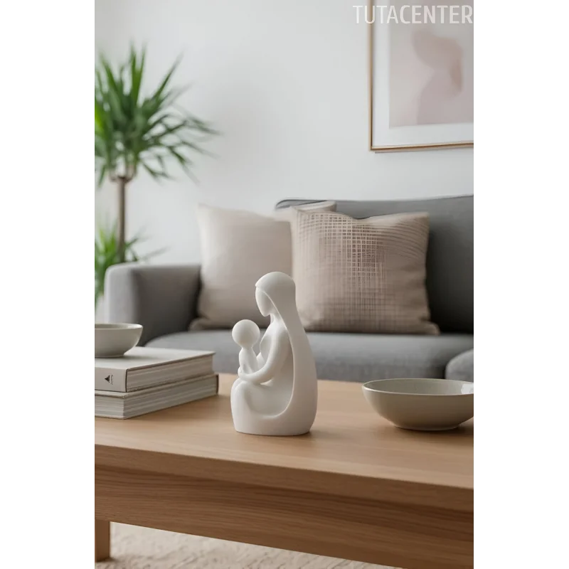 Dekoratif Anne Ve Çocuk Figür Anneler Günü Hediyeli Dekoratif Biblo( Anneler Günü Hediyesi )