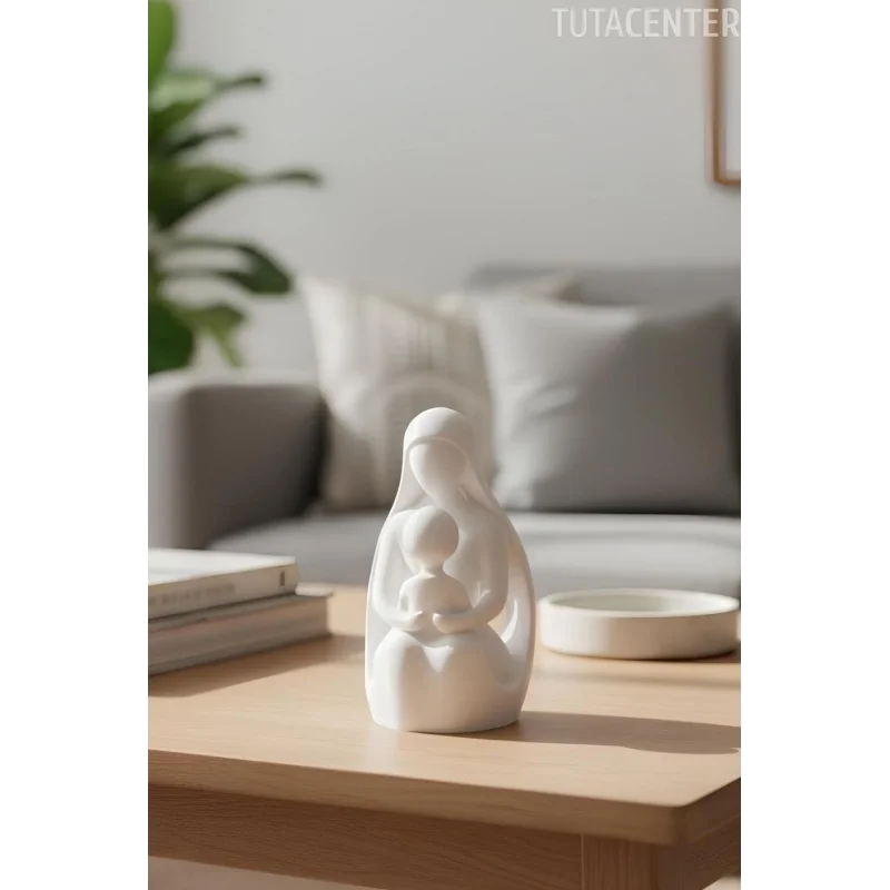 Dekoratif Anne Ve Çocuk Figür Anneler Günü Hediyeli Dekoratif Biblo( Anneler Günü Hediyesi )