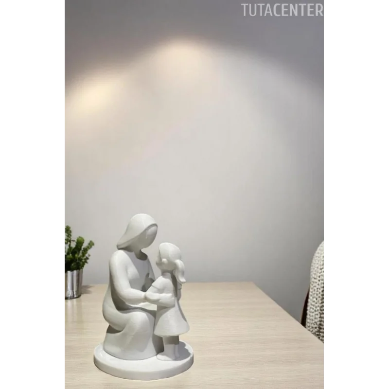 Anne Ve Kız Çocuk Bağları Dekoratif Biblo Anne Ve Kız Çocuk Figür( Anneler Günü Hediyesi )