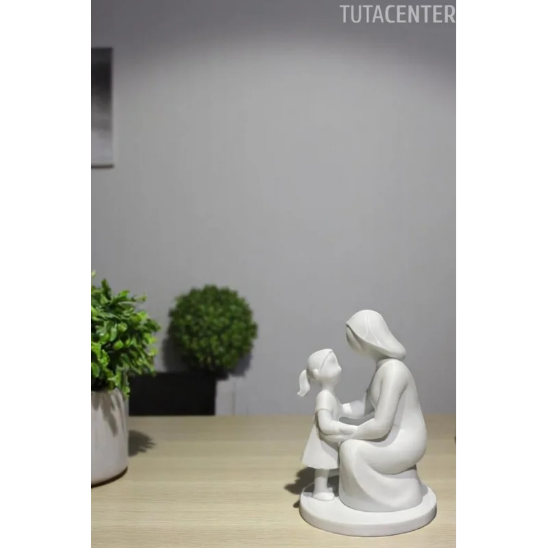 Anne Ve Kız Çocuk Bağları Dekoratif Biblo Anne Ve Kız Çocuk Figür( Anneler Günü Hediyesi )