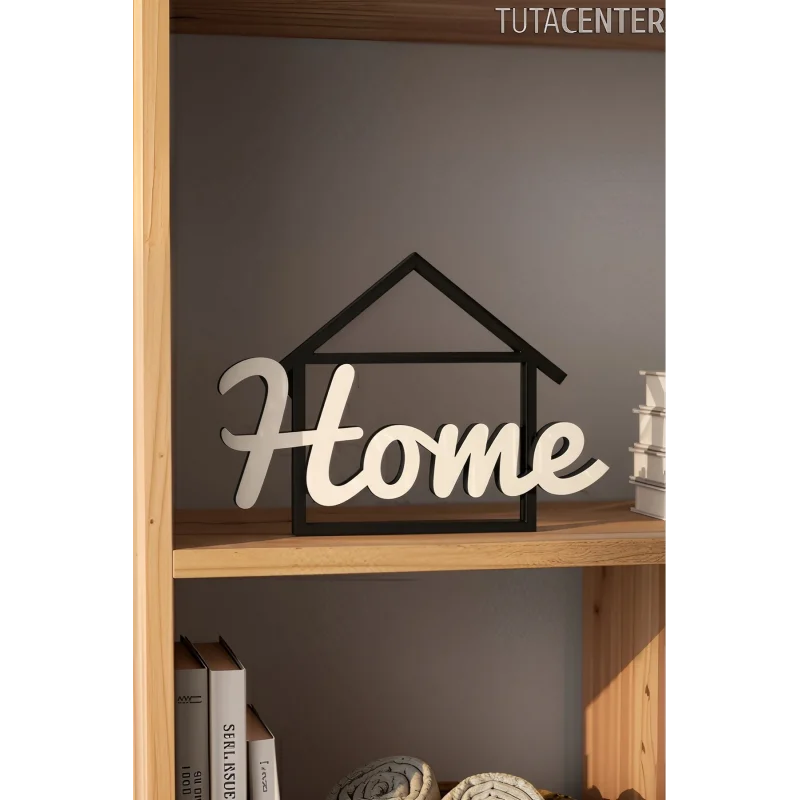 Home Yazılı Dekoratif Biblo Masaüstü Dekor, Raf ve Tv Ünitesi Dekorasyonu. Ev Dekorasyonu