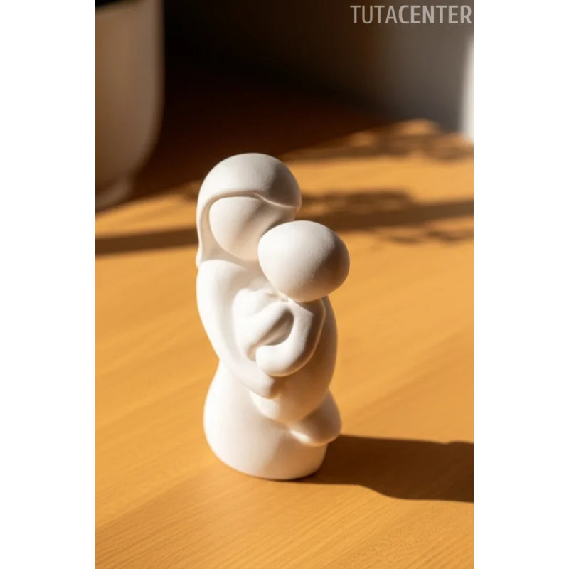 Anne Sevgisi Anne Ve Çocuk Kucaklaşma Dekoratif Biblo (Ev ve çocuk odası dekorasyonu)