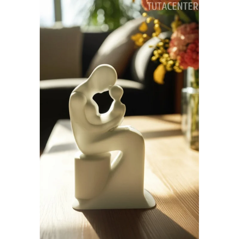 Anne Çocuk Kırılmaz Bağ Dekoratif Biblo (Ev ve çocuk odası dekorasyonu)