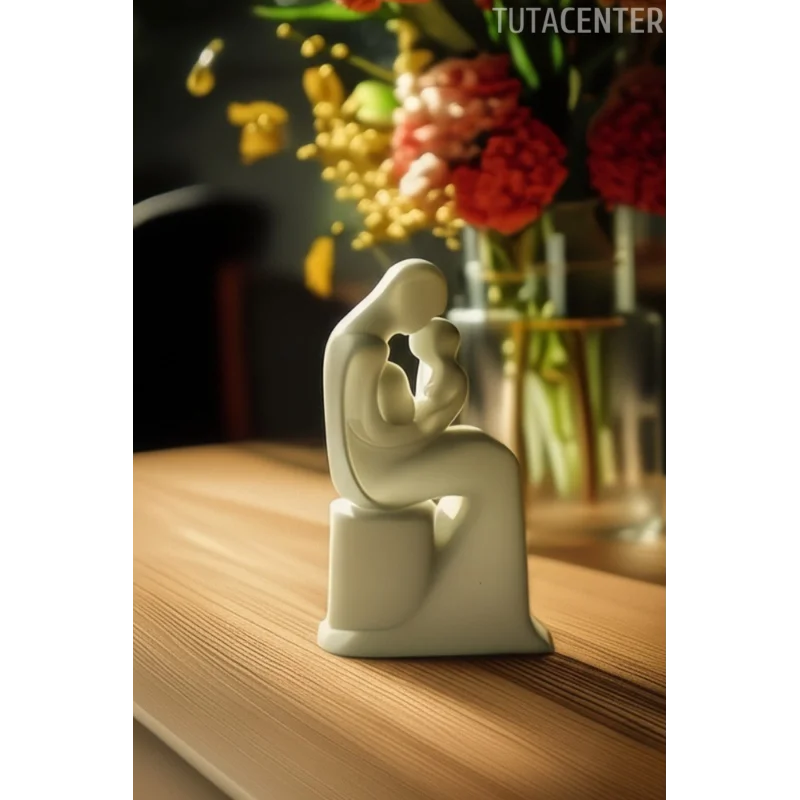 Anne Çocuk Kırılmaz Bağ Dekoratif Biblo (Ev ve çocuk odası dekorasyonu)