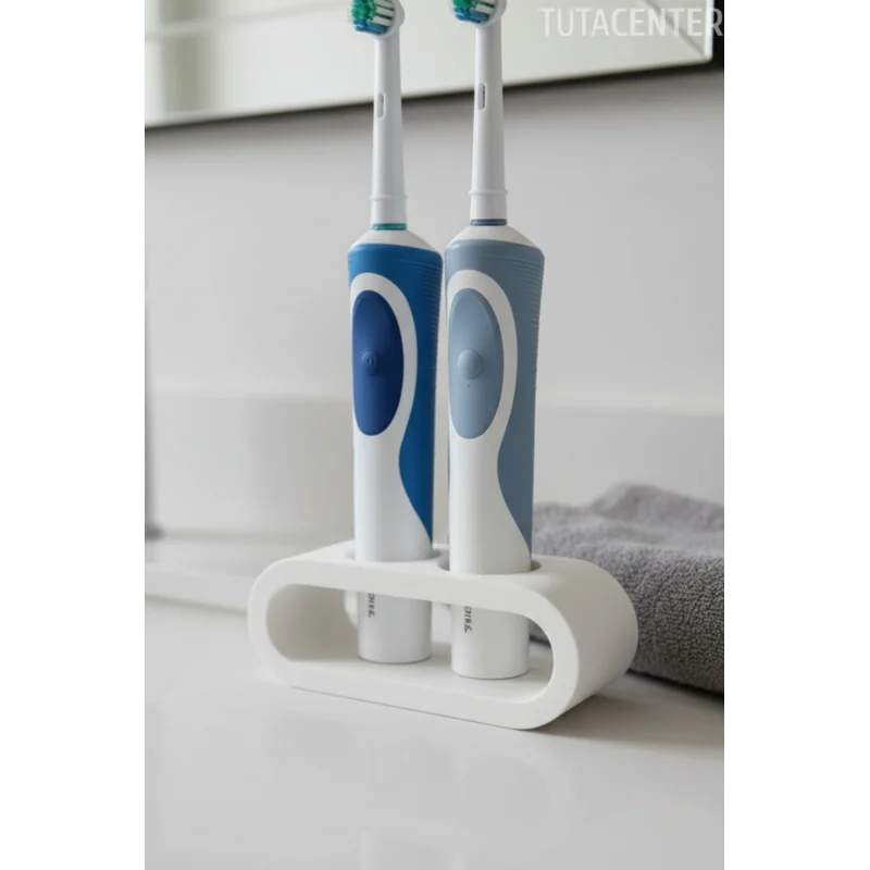 Şarjlı Diş Fırçası Tutucu Stand 2 Bölmeli