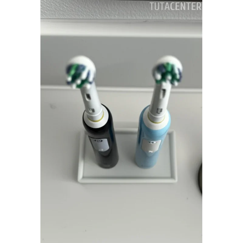 Şarjlı Diş Fırçalık Tutucu Stand 2 Bölmeli