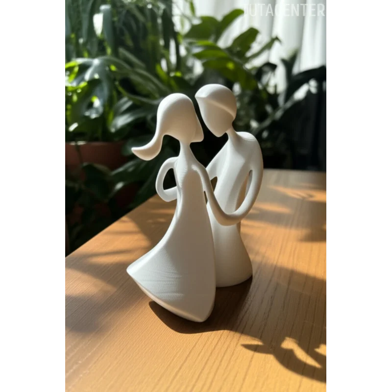 Romantik Çift Biblo Dans Eden Kadın Ve Erkek Biblo İskandinav Tarzı Biblo Ev Dekorasyon