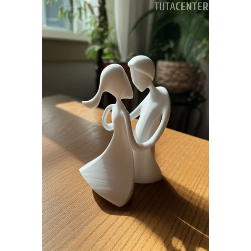 Romantik Çift Biblo Dans Eden Kadın Ve Erkek Biblo İskandinav Tarzı Biblo Ev Dekorasyon