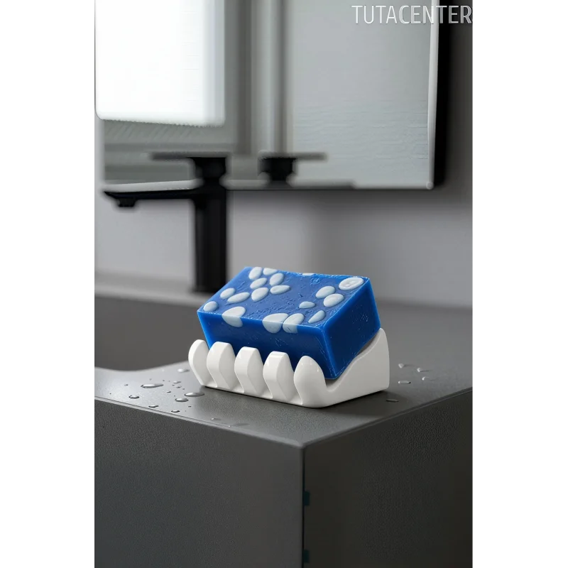 Su Tutmayan Beyaz Sabunluk – Modern Plastik Tasarım