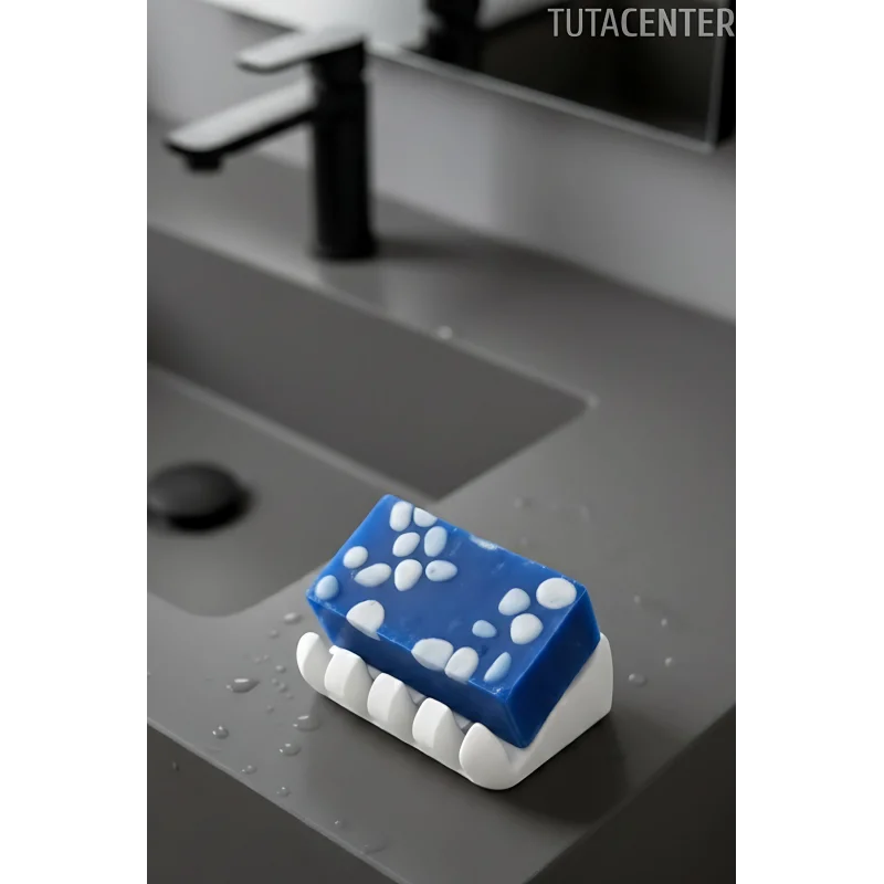 Su Tutmayan Beyaz Sabunluk – Modern Plastik Tasarım