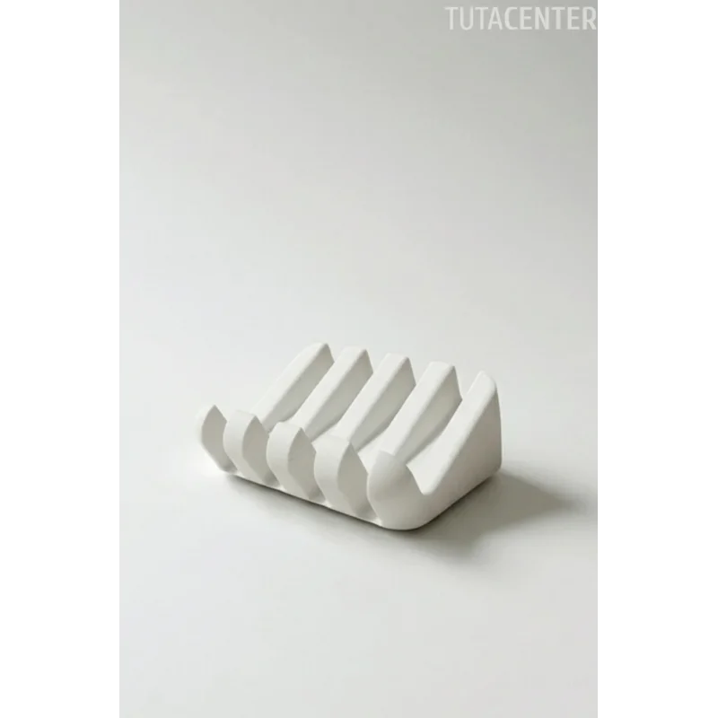 Su Tutmayan Beyaz Sabunluk – Modern Plastik Tasarım