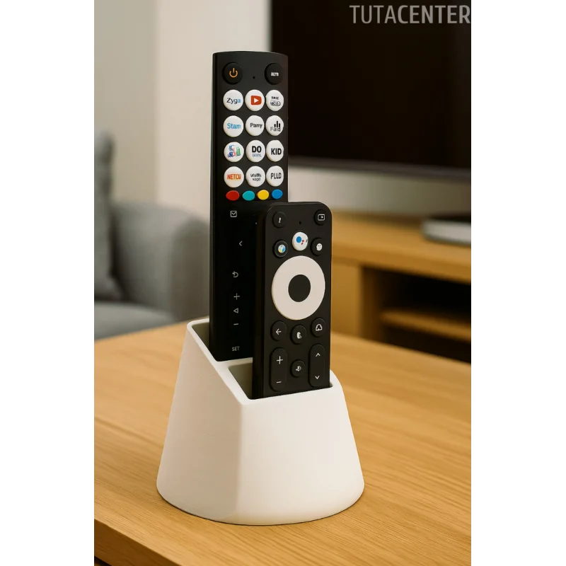 Kumanda Organizer Standı Uzaktan Kumanda Düzenleyici 2li Modern Kumandalık