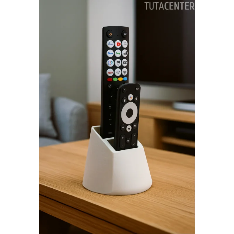 Kumanda Organizer Standı Uzaktan Kumanda Düzenleyici 2li Modern Kumandalık