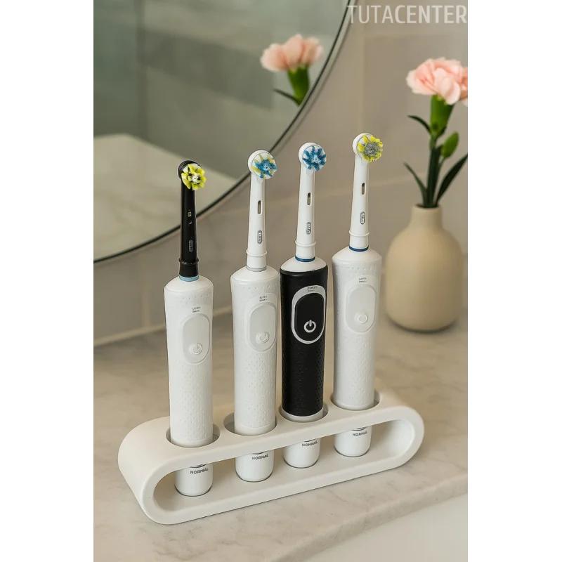 Şarjlı Diş Fırçası Standı 4lü - Modern Şık ve Pratik Çözüm