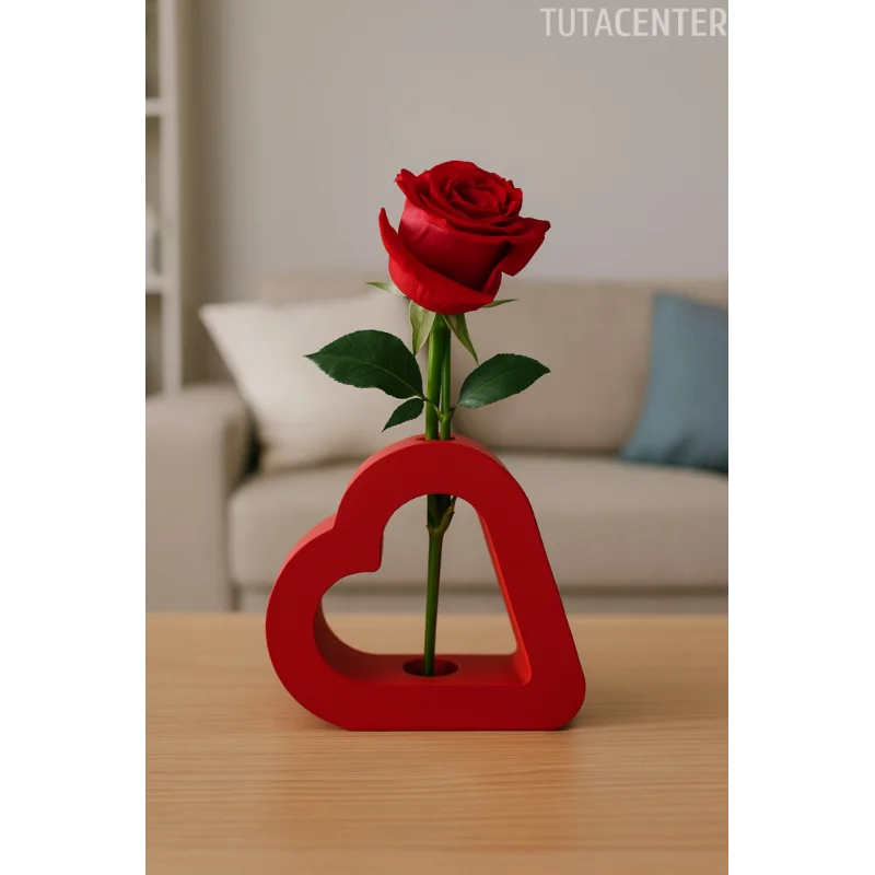 Kalp Vazo Iskandinav Romantik Kalp Vazo ( Çiçek Dahil Değildir )