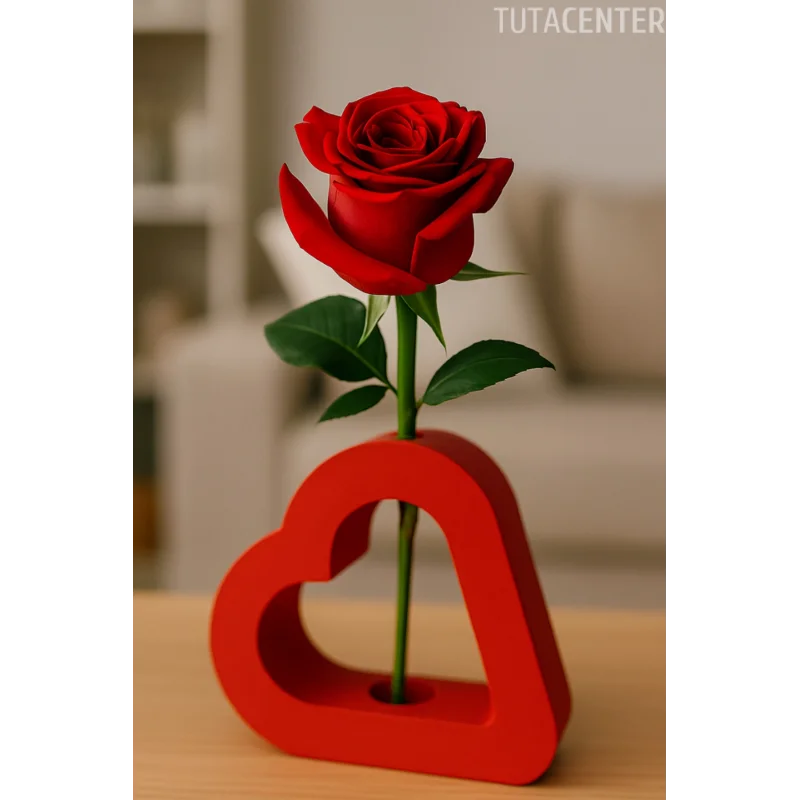 Kalp Vazo Iskandinav Romantik Kalp Vazo ( Çiçek Dahil Değildir )