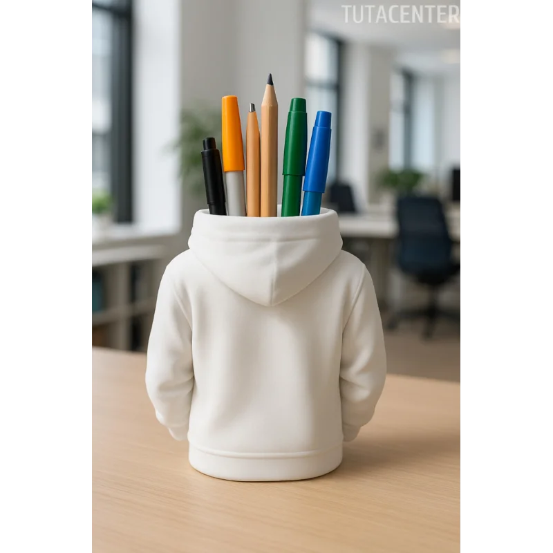 Minimalist Sweatshirt Benzersiz Modern Kalemlik (kalem, Marker, Makyaj Malzemeleri Için ) 11 Cm