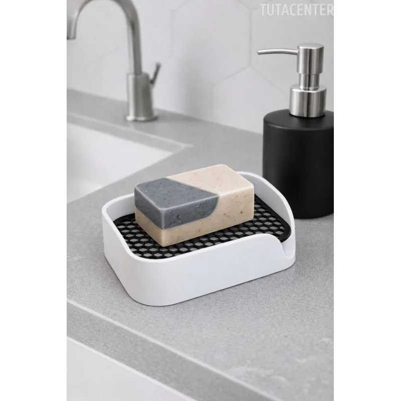 Minimalist Tahliyeli Modern Katı Sabunluk