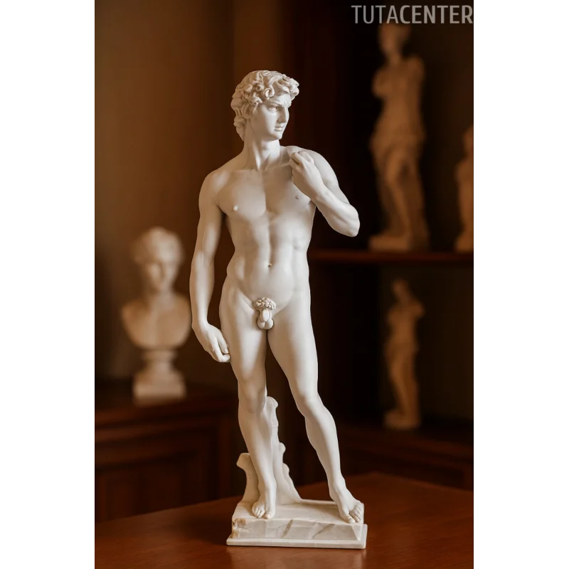 Davut Heykel Figürü 15cm - Antik Heykel Modeli - Dekoratif Antik Heykel