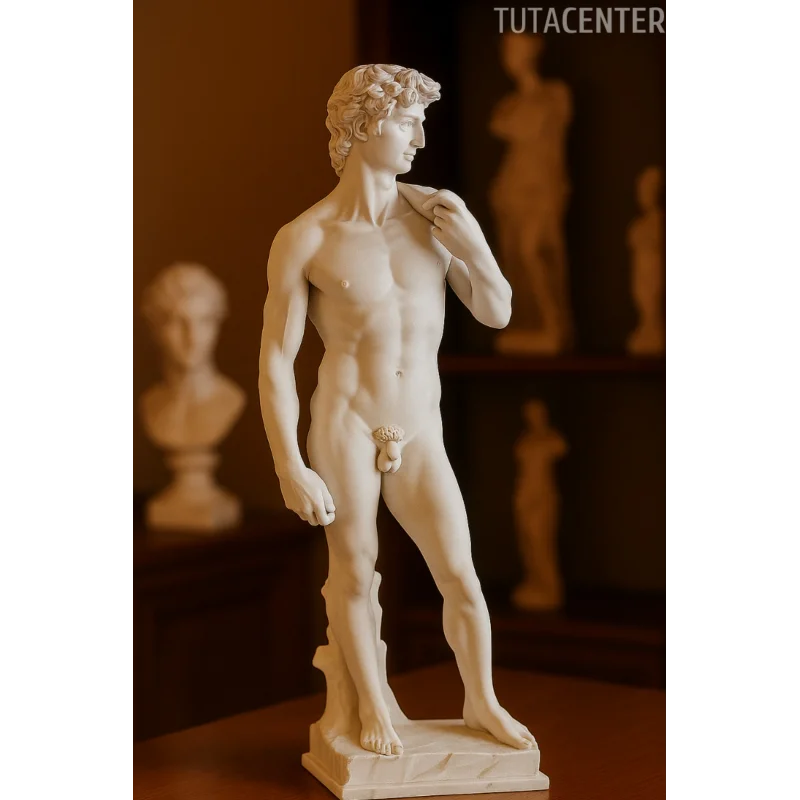 Davut Heykel Figürü 15cm - Antik Heykel Modeli - Dekoratif Antik Heykel