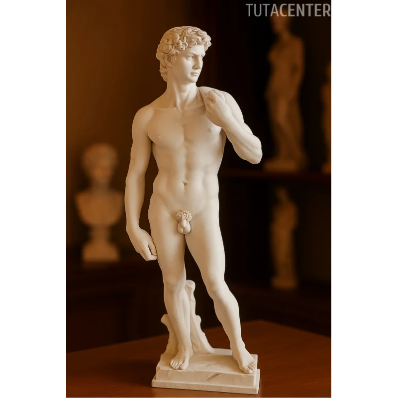 Davut Heykel Figürü 15cm - Antik Heykel Modeli - Dekoratif Antik Heykel