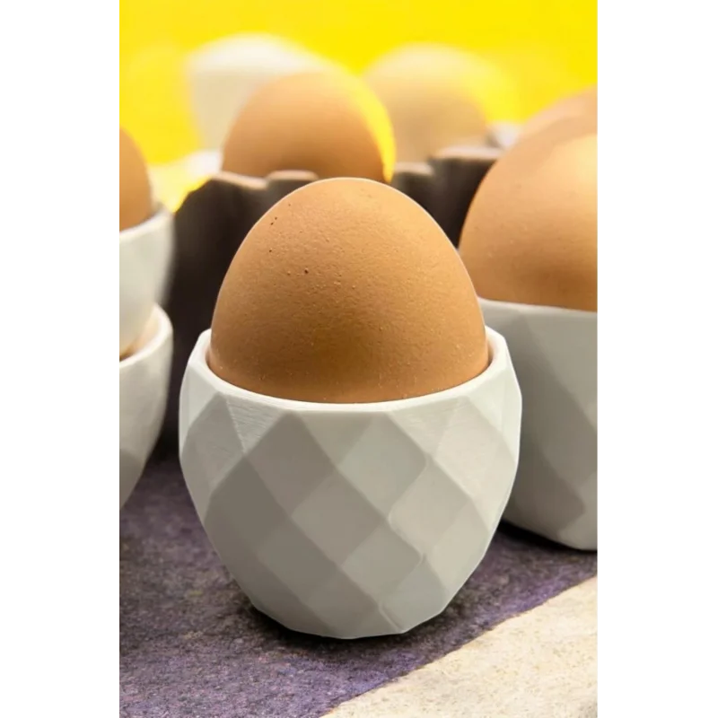 3lü Modern Desenli Yumurtalık Seti Beyaz (Plastik)