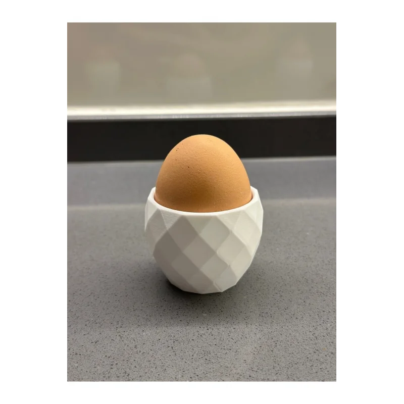 3lü Modern Desenli Yumurtalık Seti Beyaz