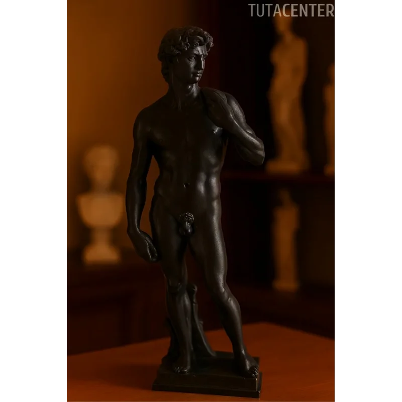 Davut Heykel Figürü Plastik 15cm - Antik Heykel Modeli - Dekoratif Antik Heykel