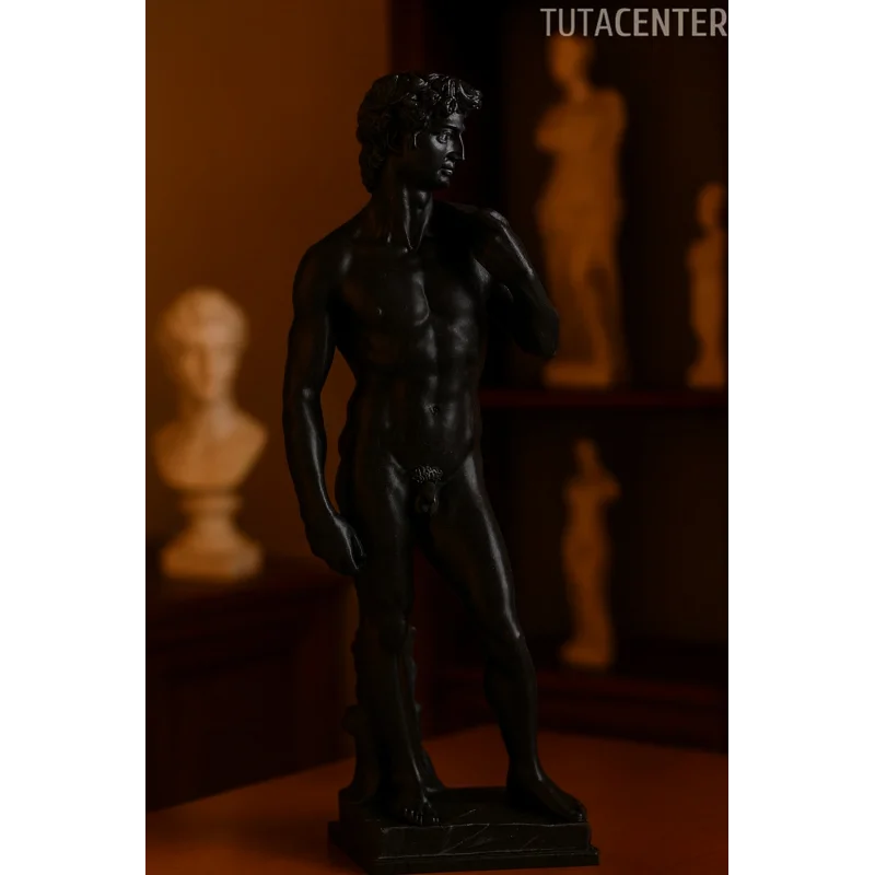 Davut Heykel Figürü Plastik 15cm - Antik Heykel Modeli - Dekoratif Antik Heykel