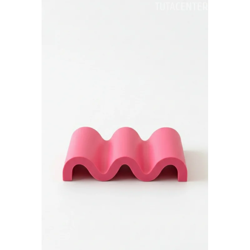 Kıvrımlı Modern Dalgalı Görünüm Sabunluk, Şık Tasarım Zarif Görünüm Plastik Sabunluk