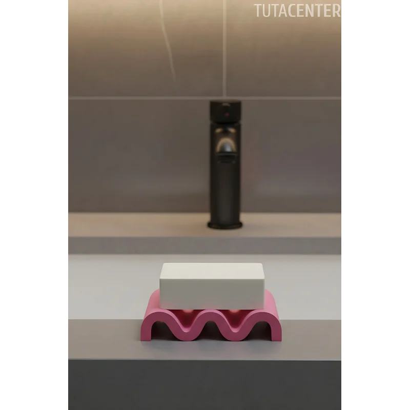 Kıvrımlı Modern Dalgalı Görünüm Sabunluk, Şık Tasarım Zarif Görünüm Plastik Sabunluk