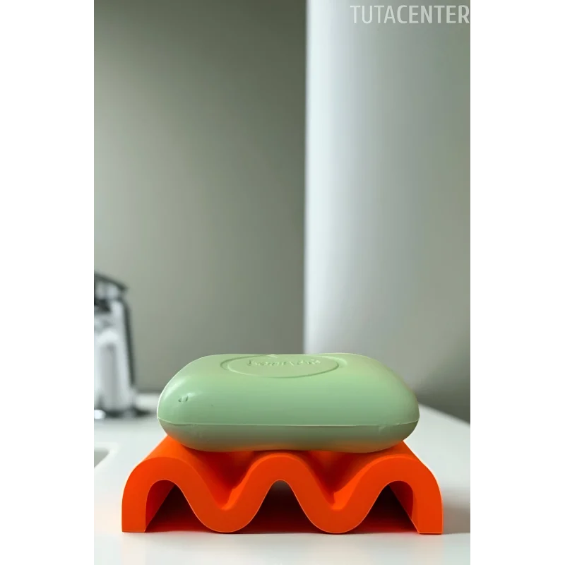 Kıvrımlı Modern Dalgalı Görünüm Sabunluk, Şık Tasarım Zarif Görünüm Plastik Sabunluk