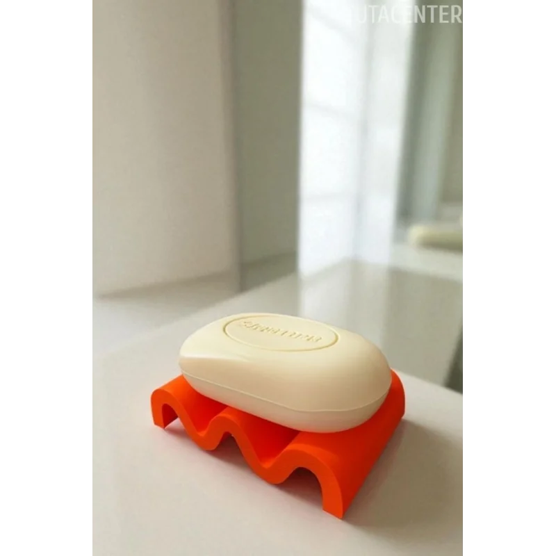 Kıvrımlı Modern Dalgalı Görünüm Sabunluk, Şık Tasarım Zarif Görünüm Plastik Sabunluk